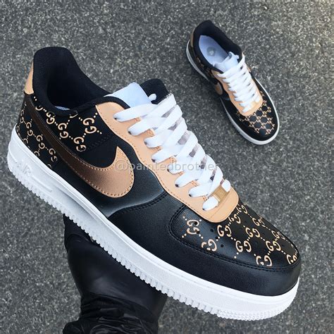 black gucci air force 1|nike air force 1 custom gucci ghost.